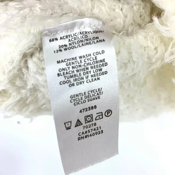 LOU & GREY Sweater Women's Size S Crewneck Pullover Fuzzy Long Sleeve Cream - Picture 6 of 6